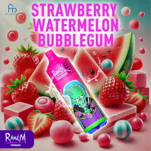 RandM Tornado 9000 Puffs Strawberry Watermelon Bubblegum