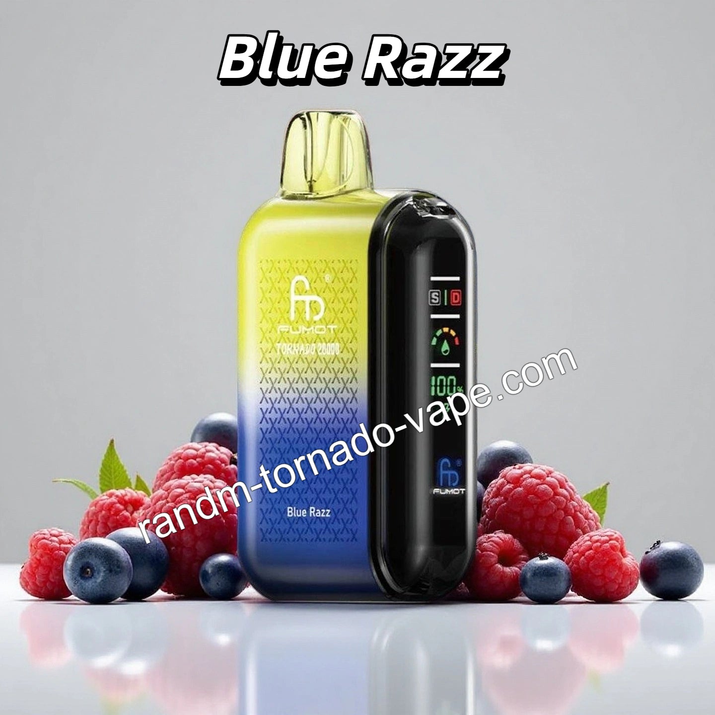 Tornado 20000 Puffs Blue Razz RandM VAPE – Randmtornadovape