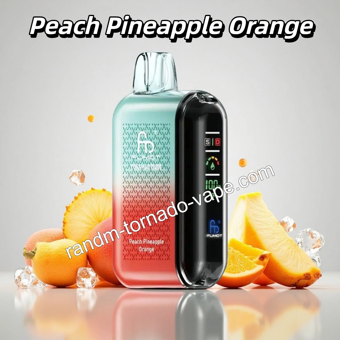 RandM Tornado Vape 20000 Puffs - Peach Pineapple Orange