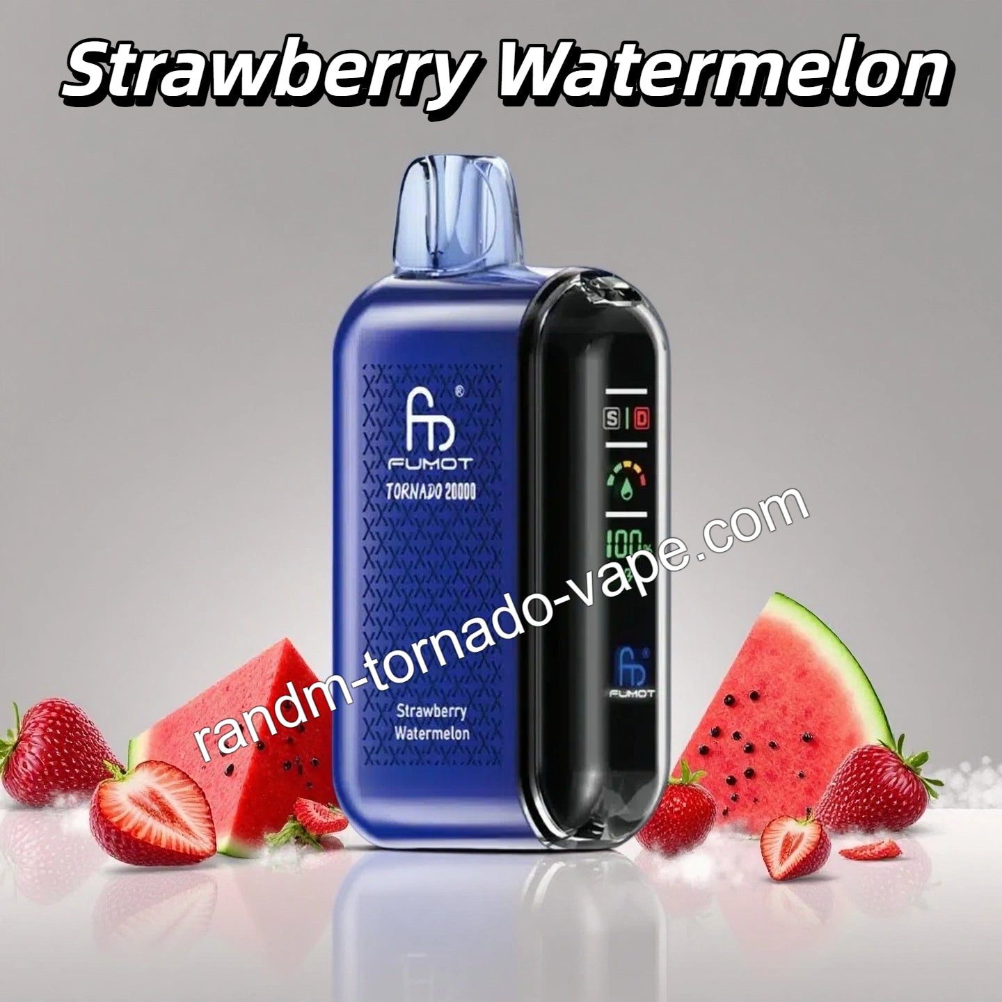 Strawberry Watermelon RandM Tornado 20000 Puffs Vape