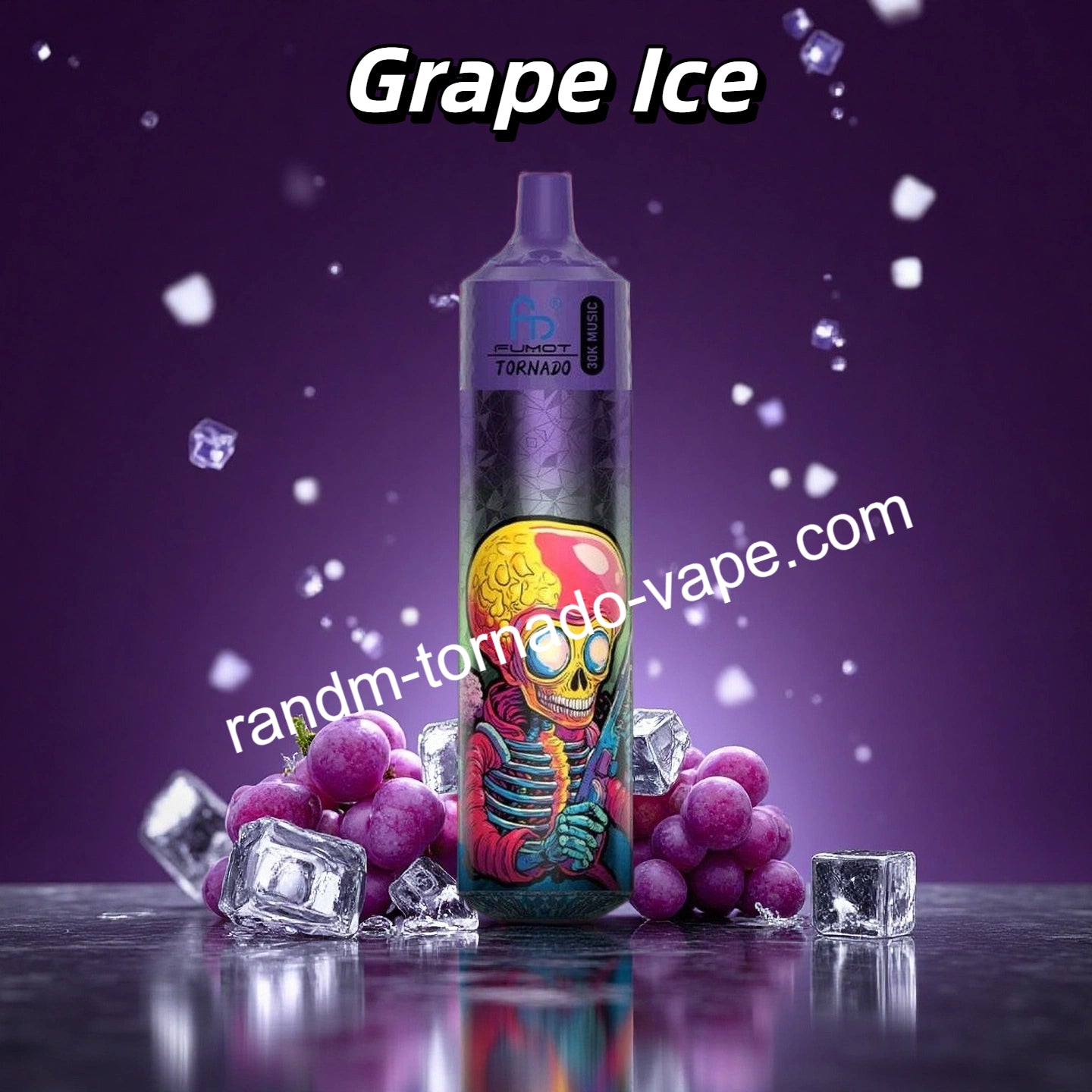 Grape Ice RandM Tornado 30000 Puffs Vape