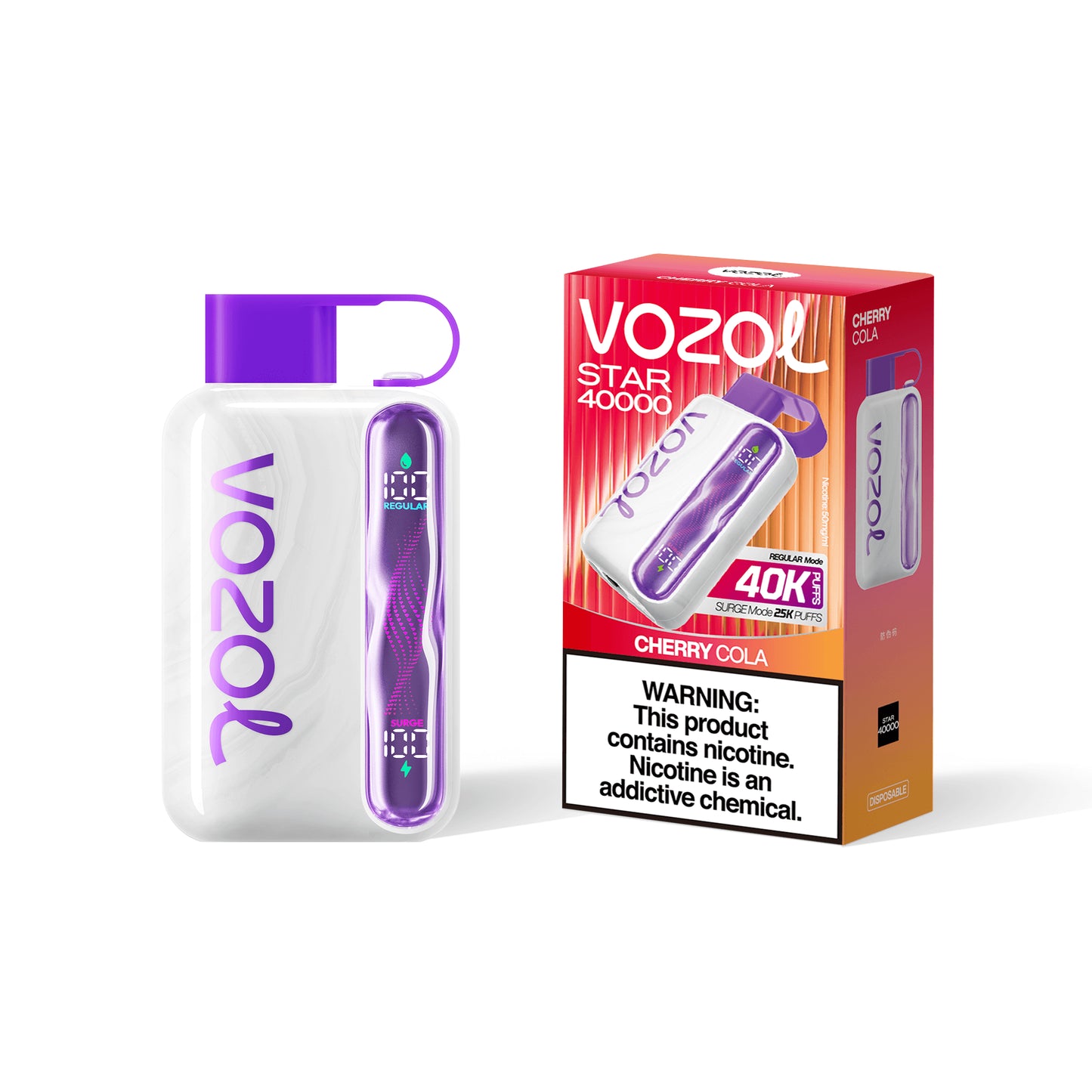 Vozol Vape Star 40000 Saveur Cherry Cola