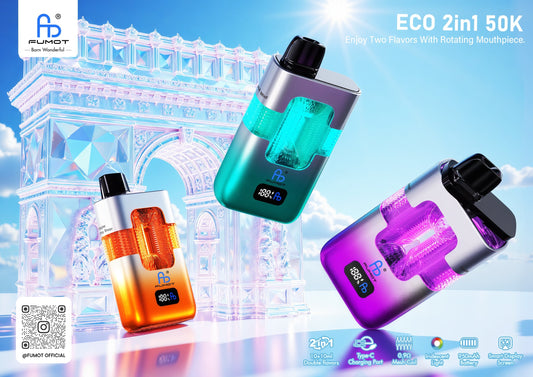 FUMOT ECO 2in1 50K Review: Flexibles Dual-Flavor System trifft auf langanhaltenden Dampfgenuss