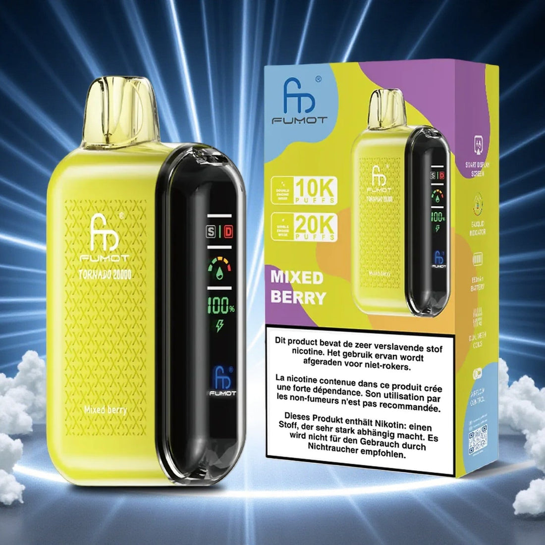 RandM Tornado 20000 Puffs Mixed Berries