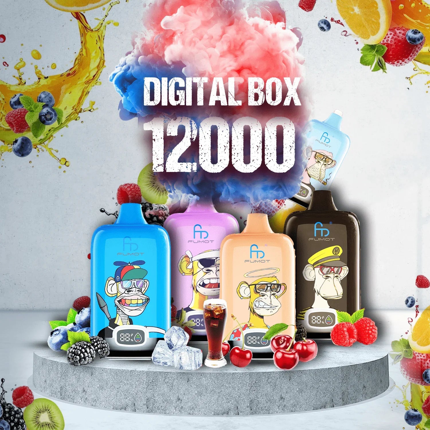 RandM Tornado Vape 12000 Digital Box