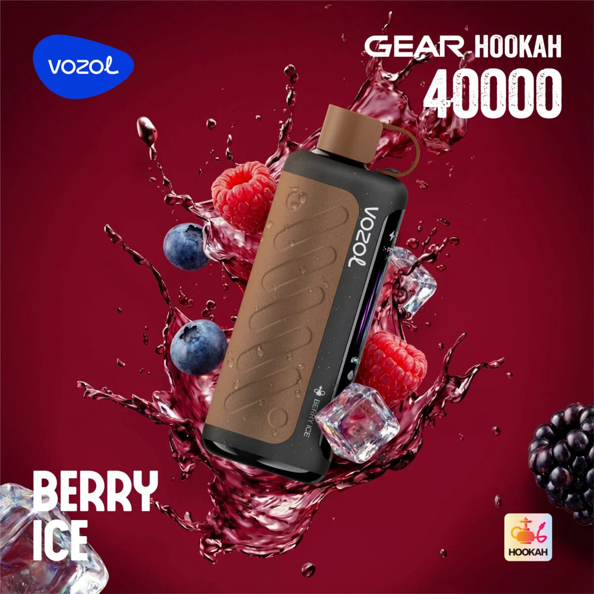 Vozol Gear Hookah 40K Züge Berry Ice