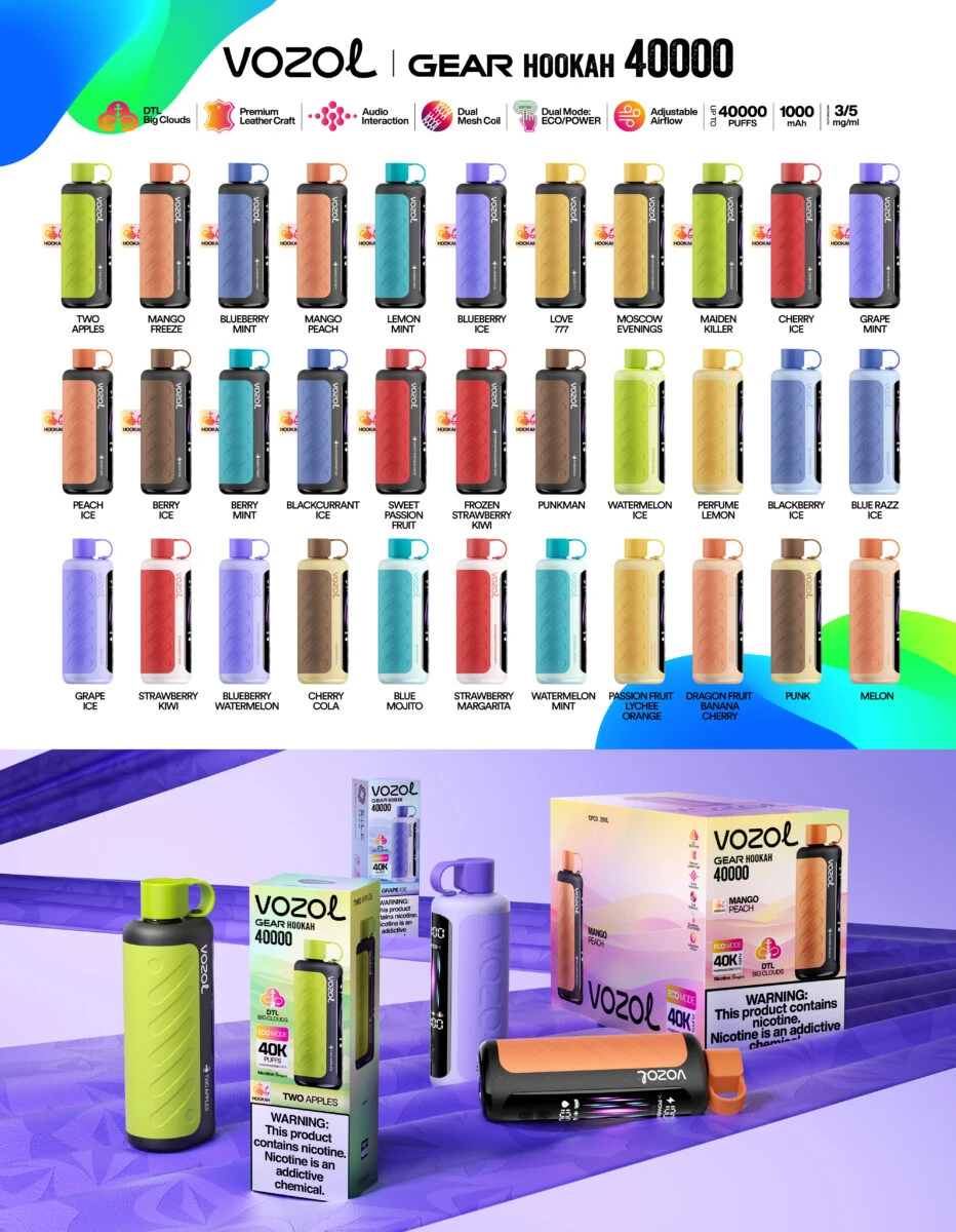 Vozol Gear Hookah 40K Vape