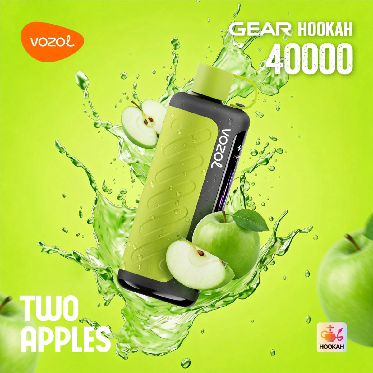 Vozol Gear Hookah 40000 Two Apples Geschmack