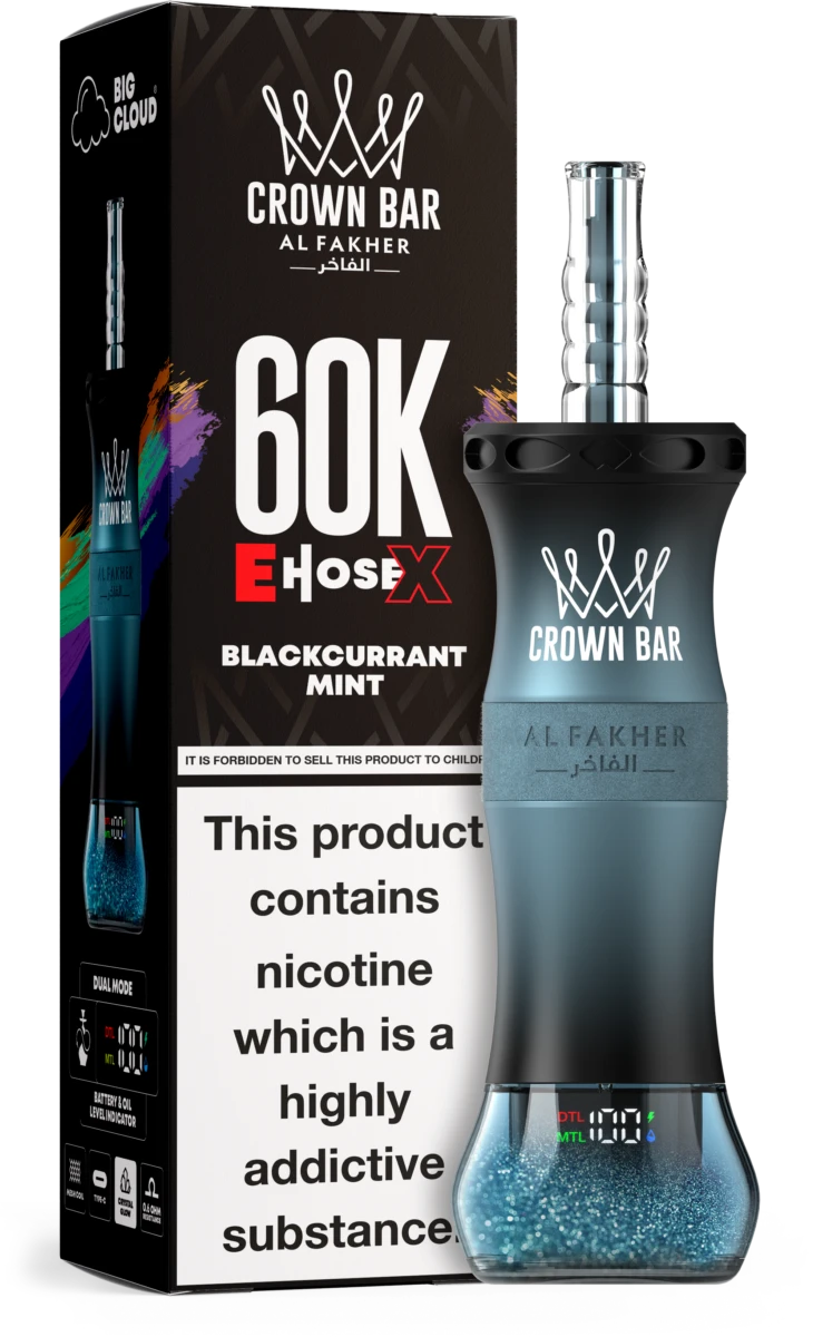 Blackcurrant Mint Geschmack Al Fakher 60K Puffs Vape