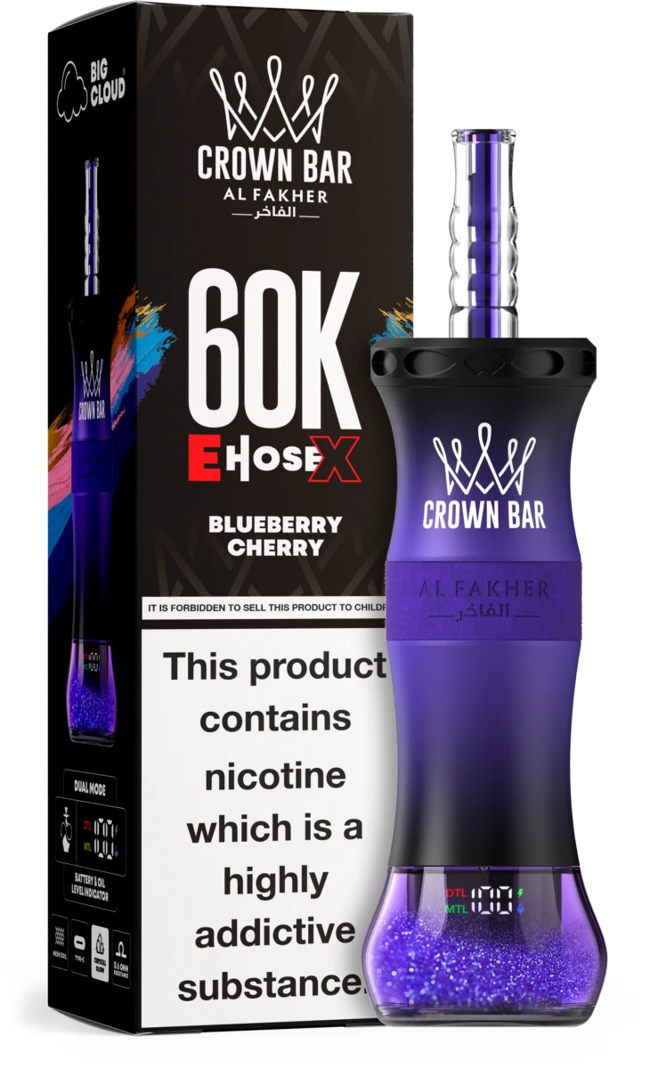 Al Fakher E-Hose X 60K Züge Blueberry Cherry