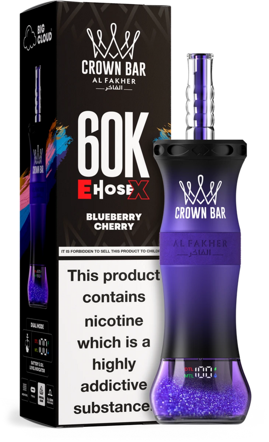 Al Fakher E-Hose X 60K Züge Blueberry Cherry