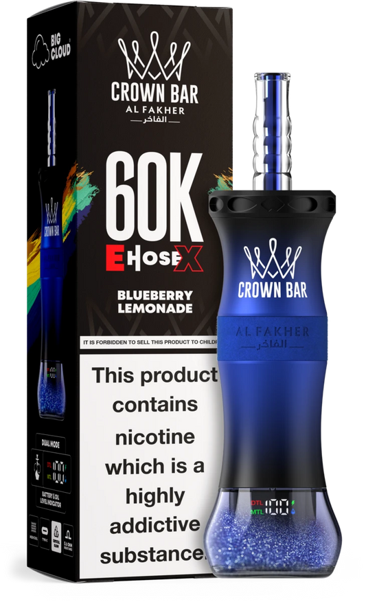 Al Fakher E-Hose X 60K Züge Blueberry Lemonade