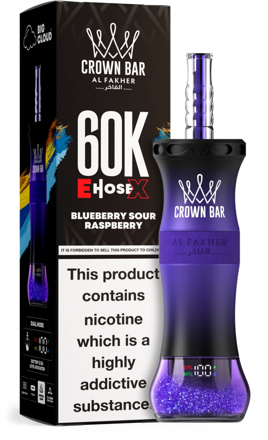 Blueberry Sour Raspberry Geschmack Al Fakher E-Hose X 60K Vape