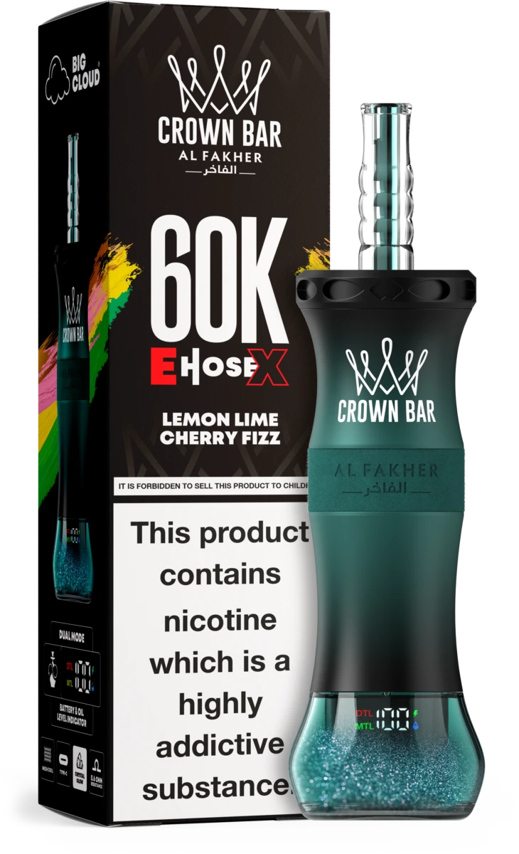 Al Fakher Vape 60K Puffs LEMON LIME CHERRY FIZZ