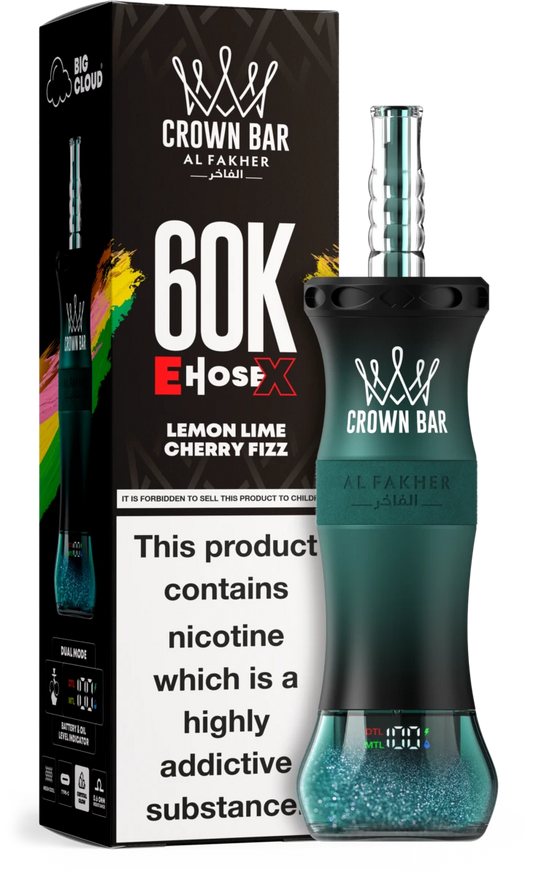 Al Fakher Vape 60K Puffs LEMON LIME CHERRY FIZZ