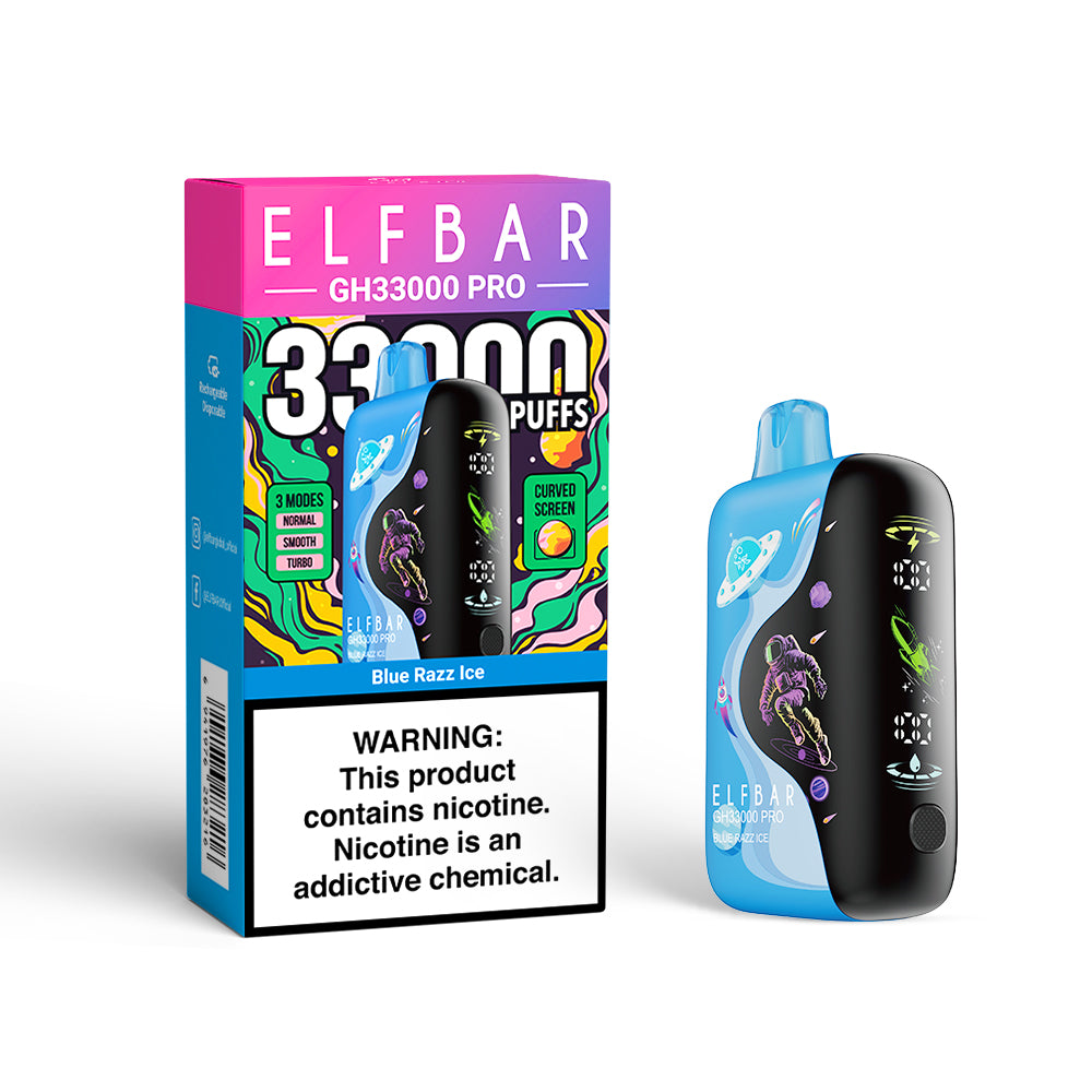 Blue Razz Ice Elf Bar GH33000 Pro Vape