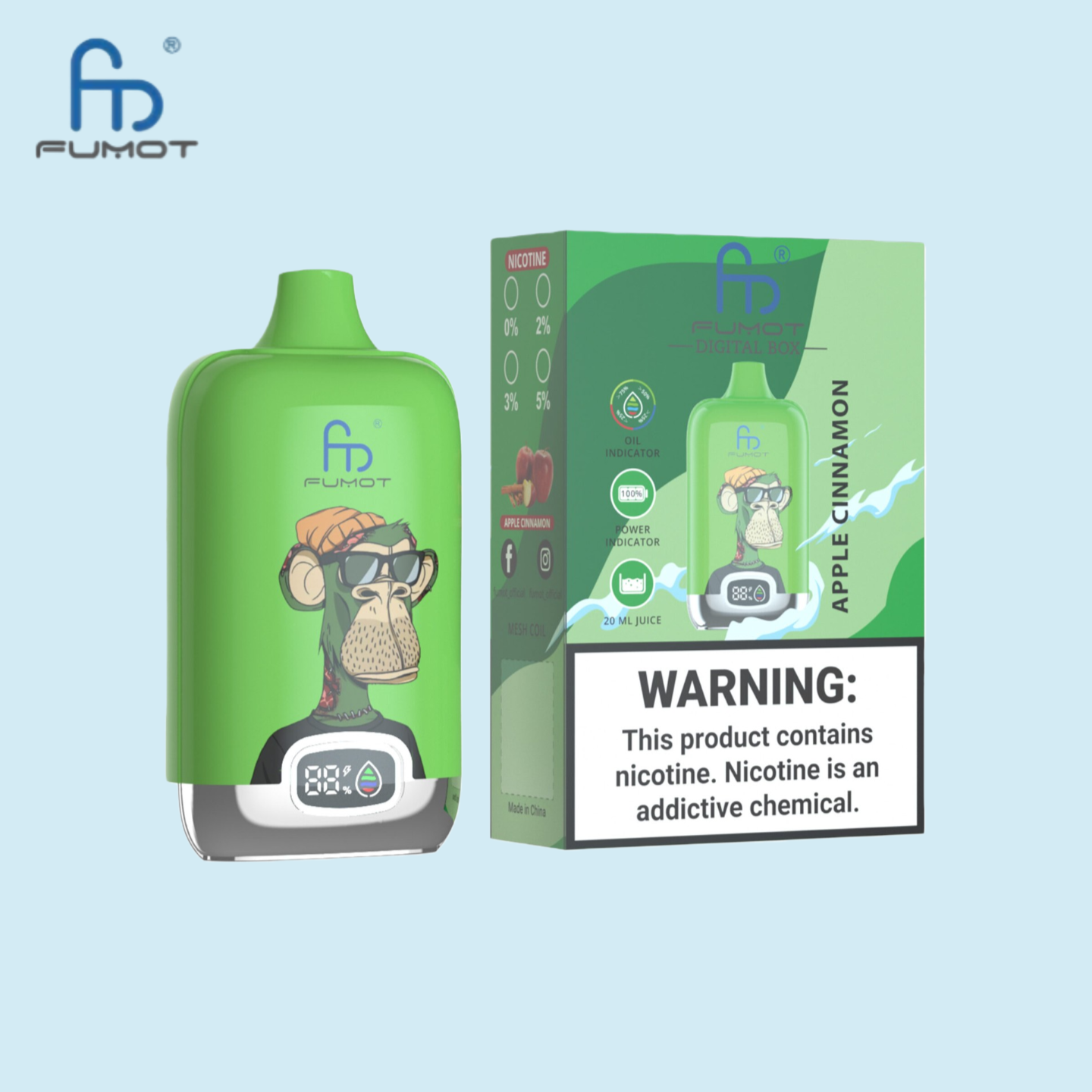 RandM Tornado 12000 Züge Apple Cinnamon