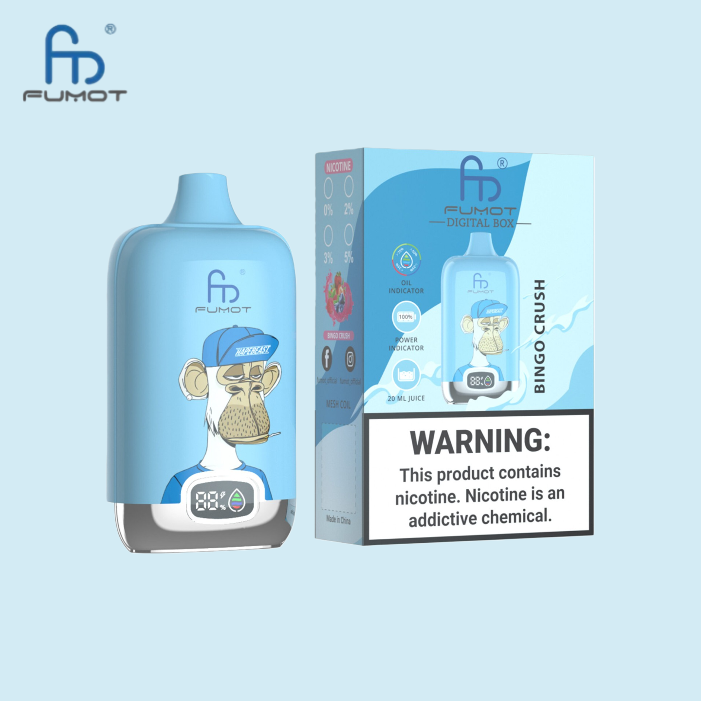 RandM Digital Box 12000 Puffs Bingo Crush