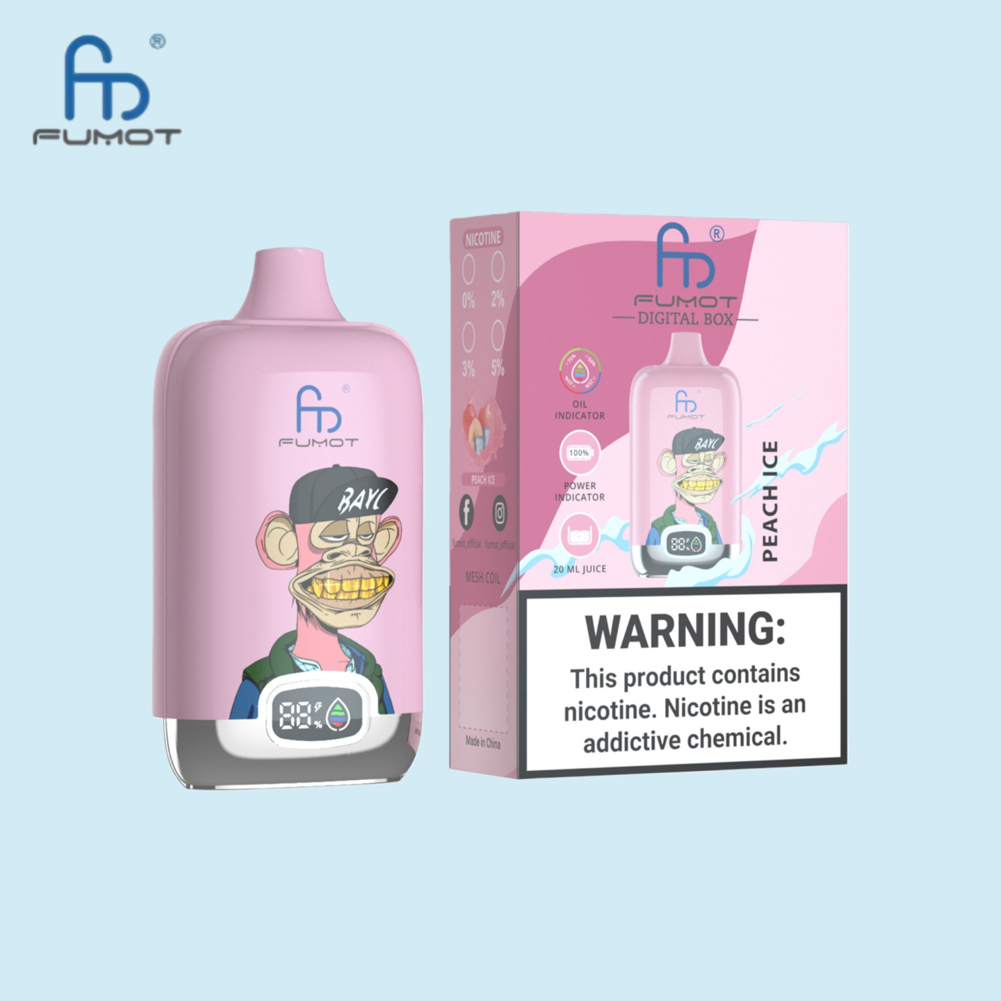 RandM Tornado 12000 Vape Peach Ice