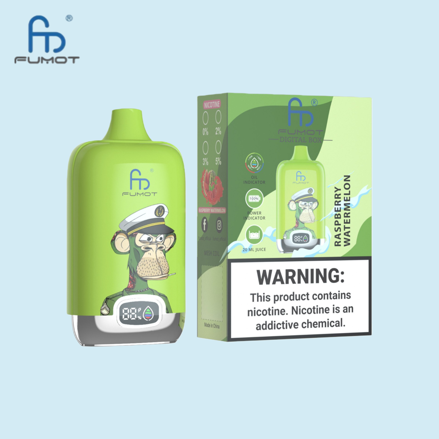 RandM Digital Box 12000 Raspberry Watermelon