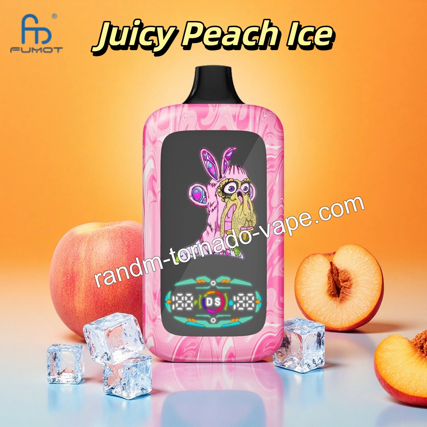Randm 40K Digital Monkey Juicy Peach Ice