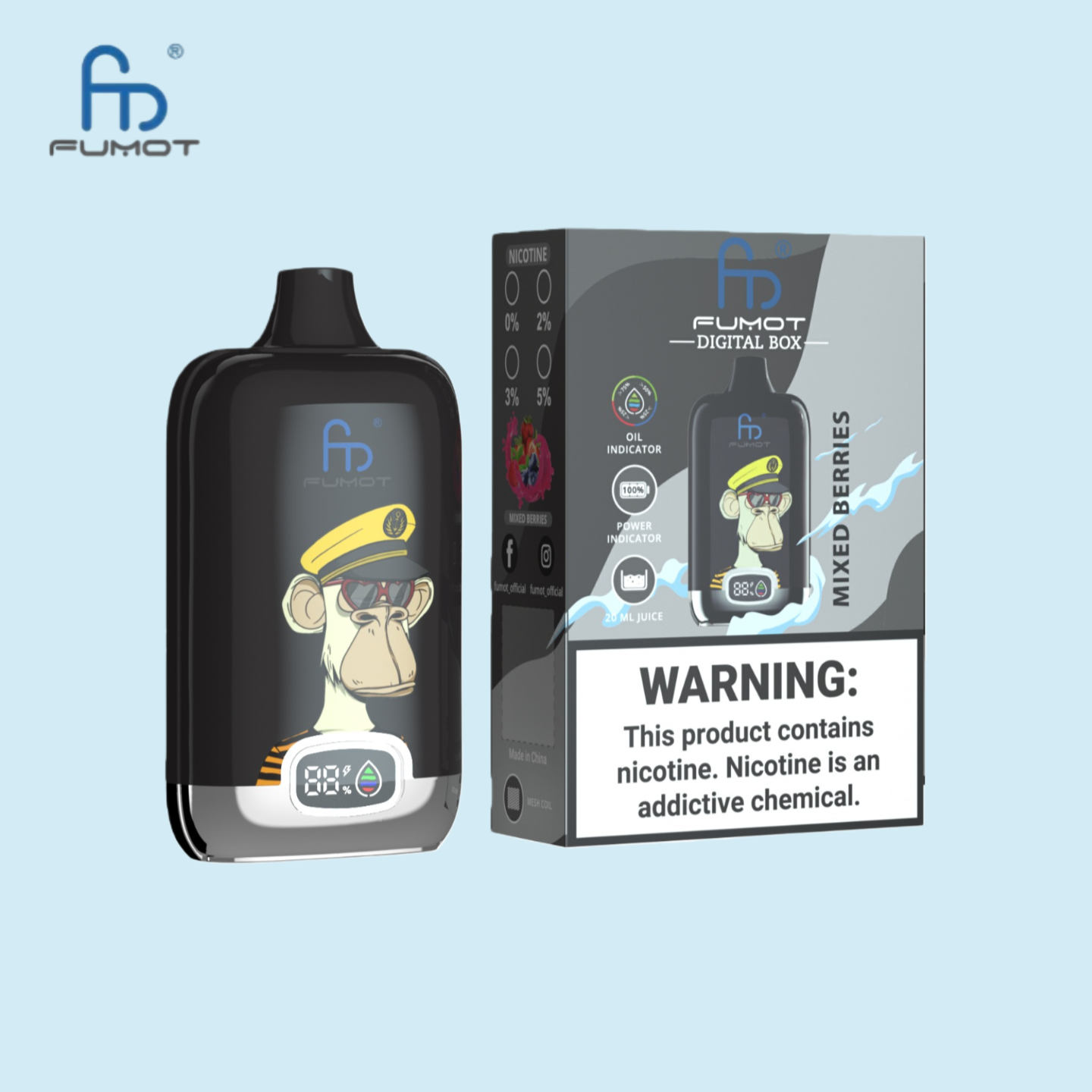 RandM Tornado 12000 Puffs Mixed Berries