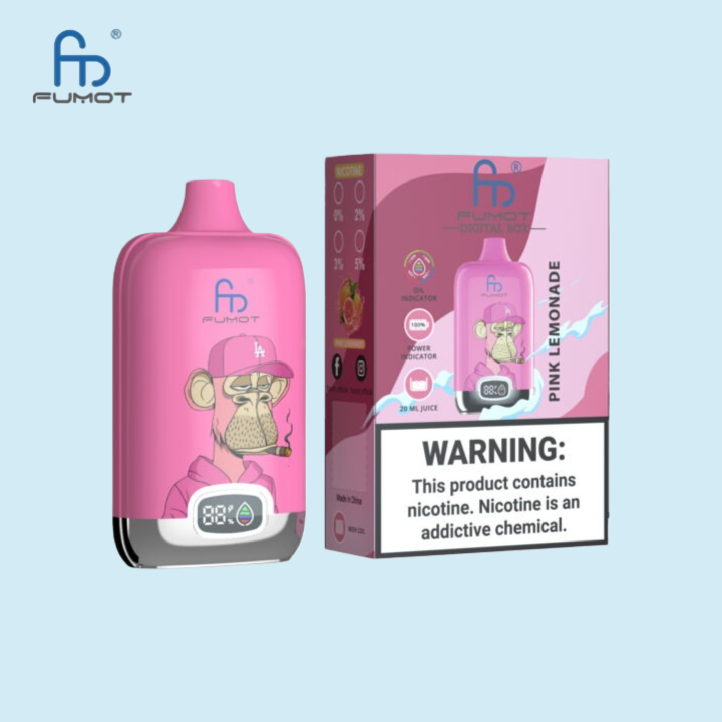 RandM Tornado 12000 Puffs Vape Pink Lemonade