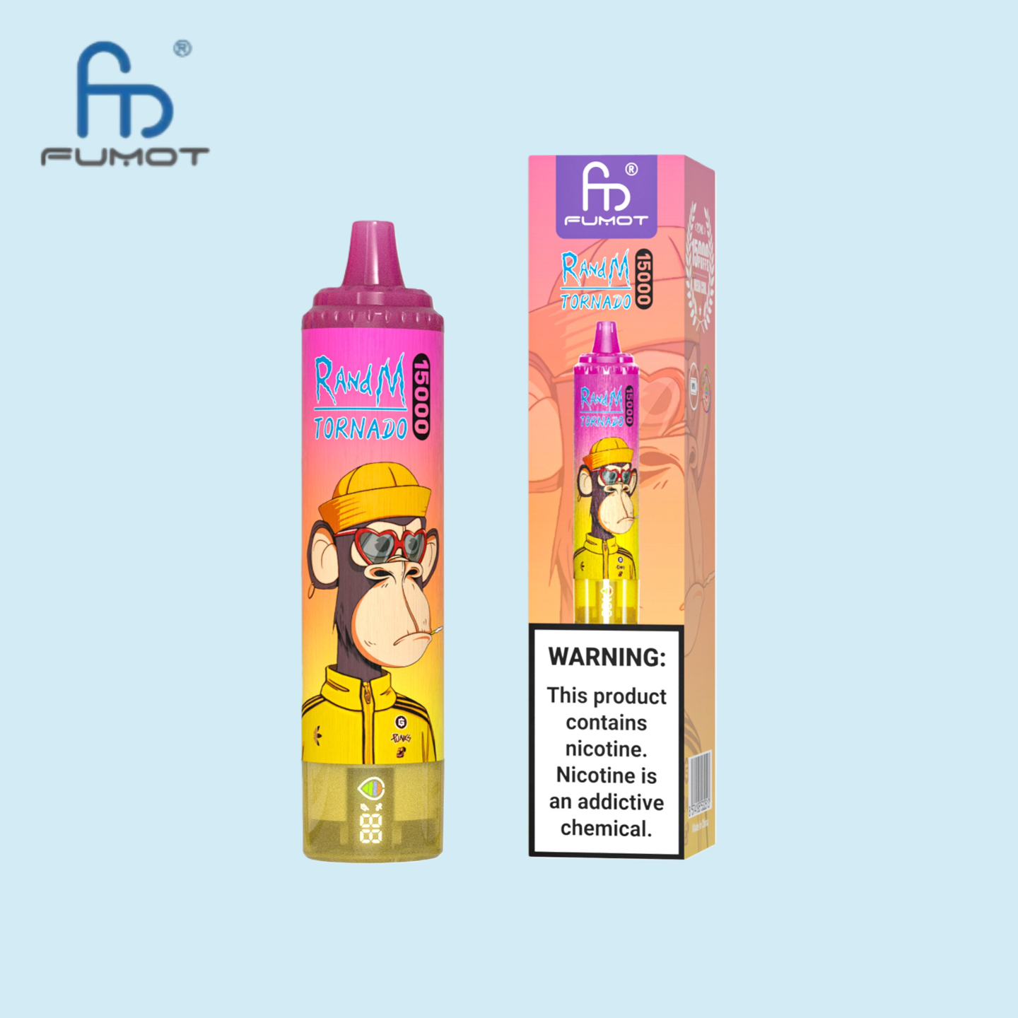 RandM 15000 Puffs Banana Ice