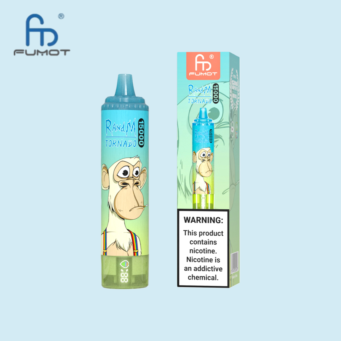 RandM Tornado 15000 Puffs Ice Pop