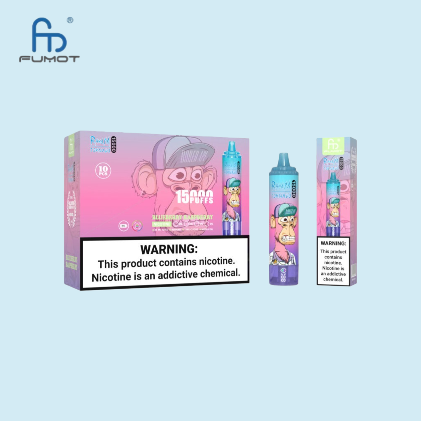 Fumot 15K Blueberry Raspberry Geschmack