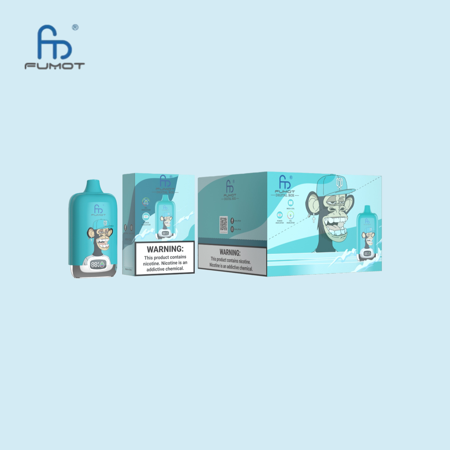 Fumot RandM Tornado 12000 Züge Black Ice