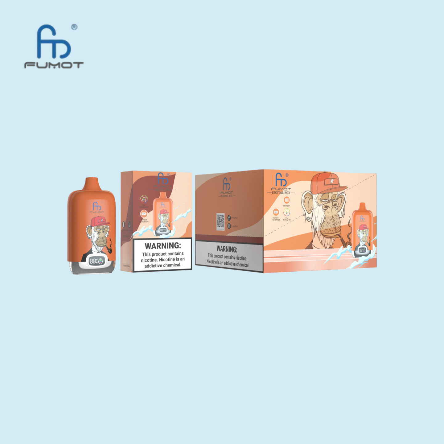 Fumot RandM Tornado 12000 Züge Red Apple Ice