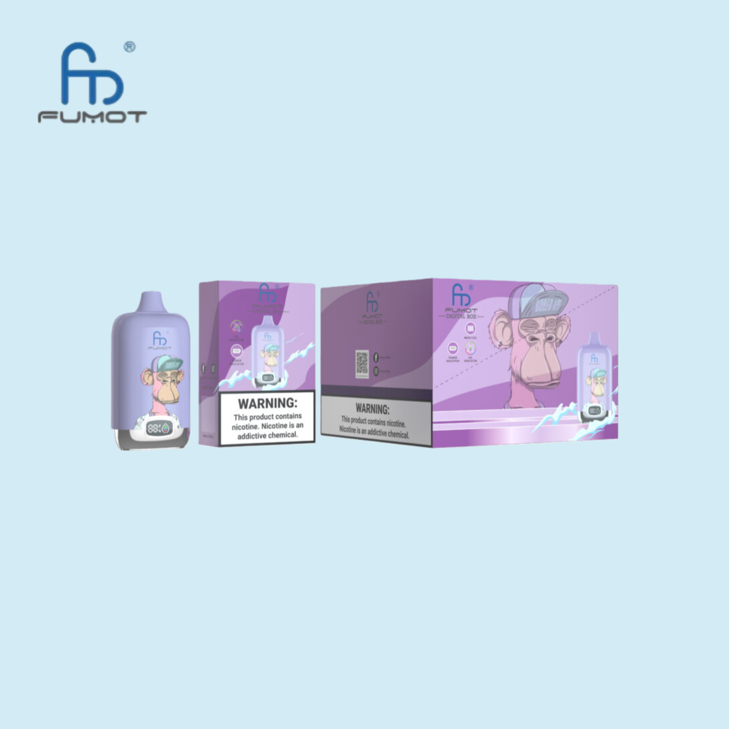 Fumot RandM Digital Box 12000 Puffs Vimto