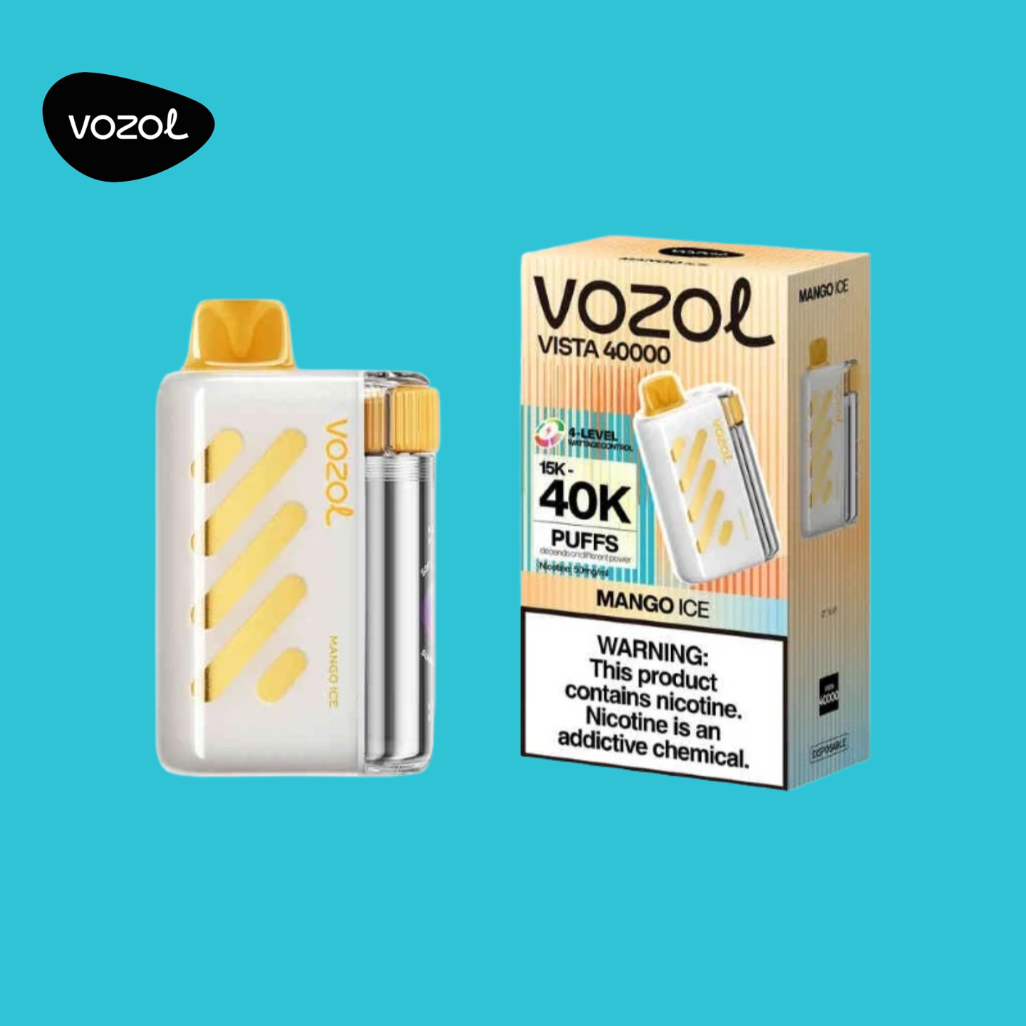 Vozol Vista 40000 Puffs Mango Ice Vape