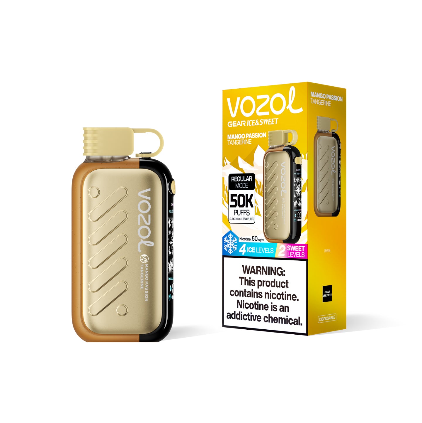 Goût Mangue Passion Mandarine VOZOL Gear 50000