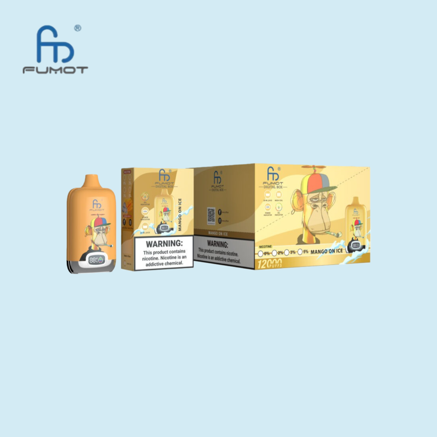 Fumot RandM Digital Box 12000 Mango On Ice