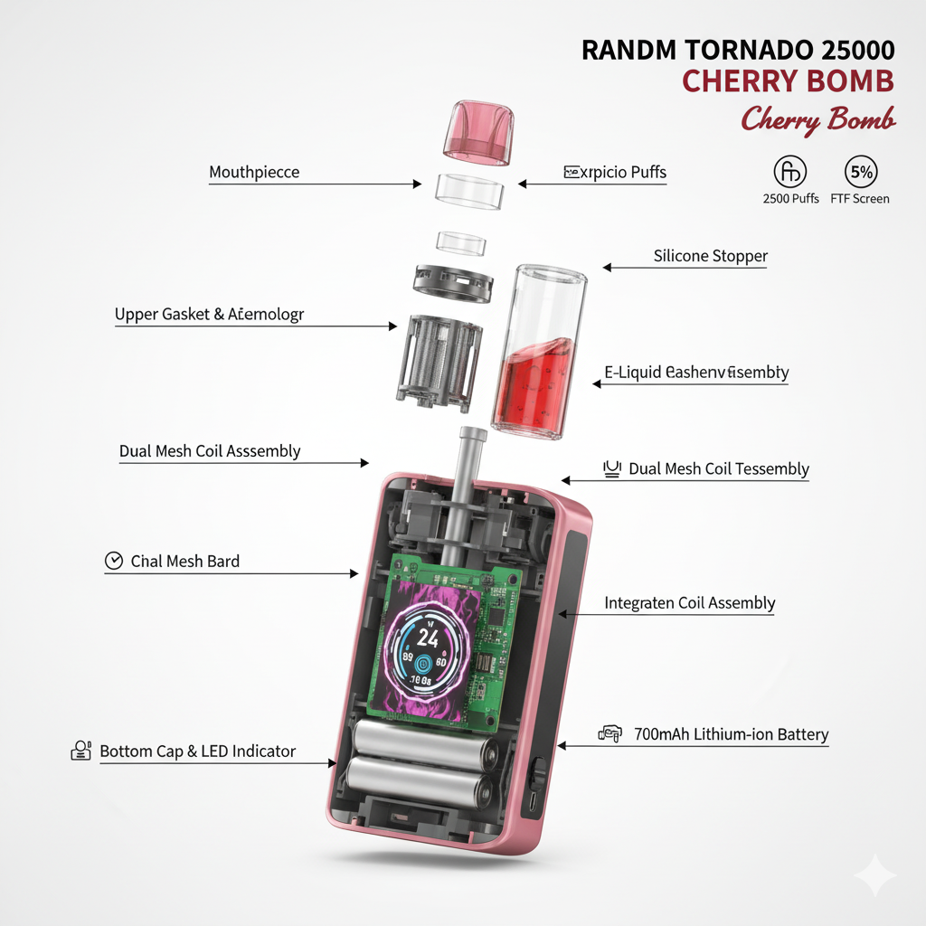 RandM Tornado 25000 Cherry Bomb