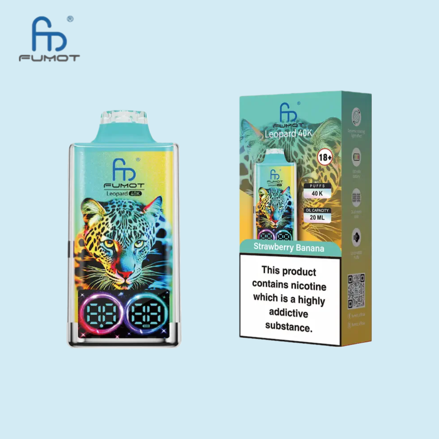 RandM Tornado 40000 Strawberry Banana Vape