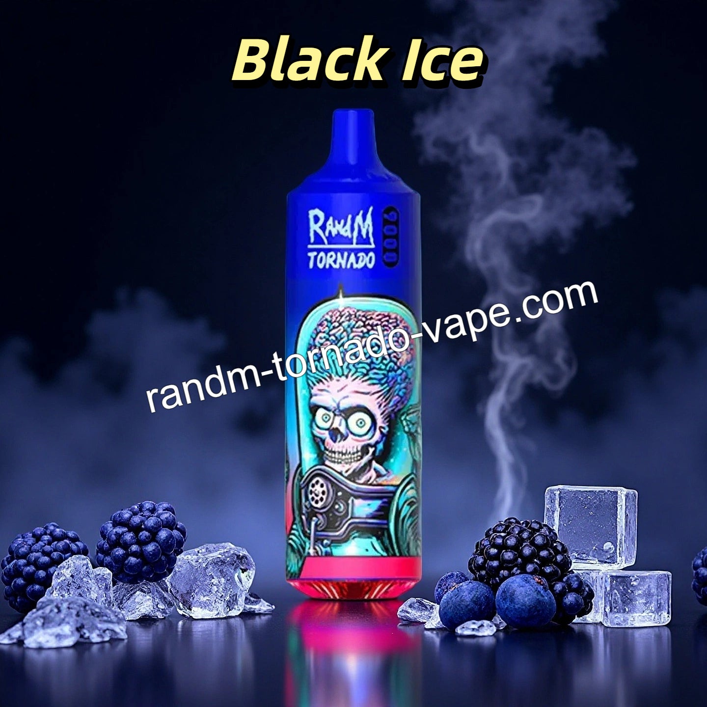 RandM Tornado 9000 Puffs Black Ice 