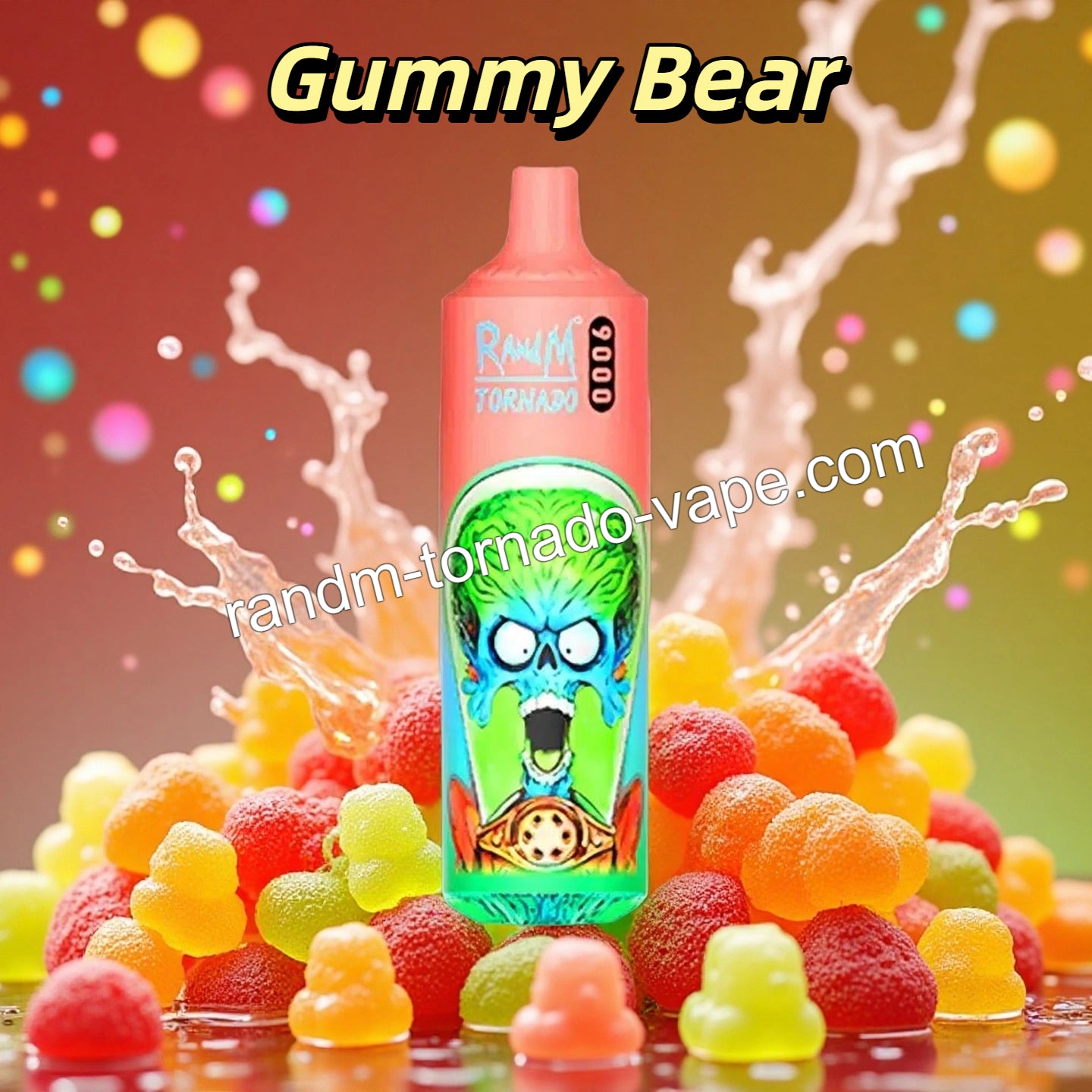 RandM Tornado 9000 puffs Gummy Bear