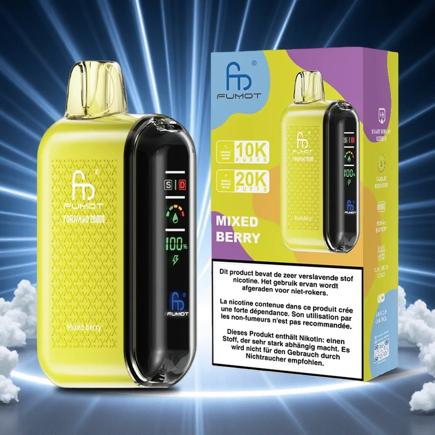 RandM Tornado 20000 Puffs Mixed Berries