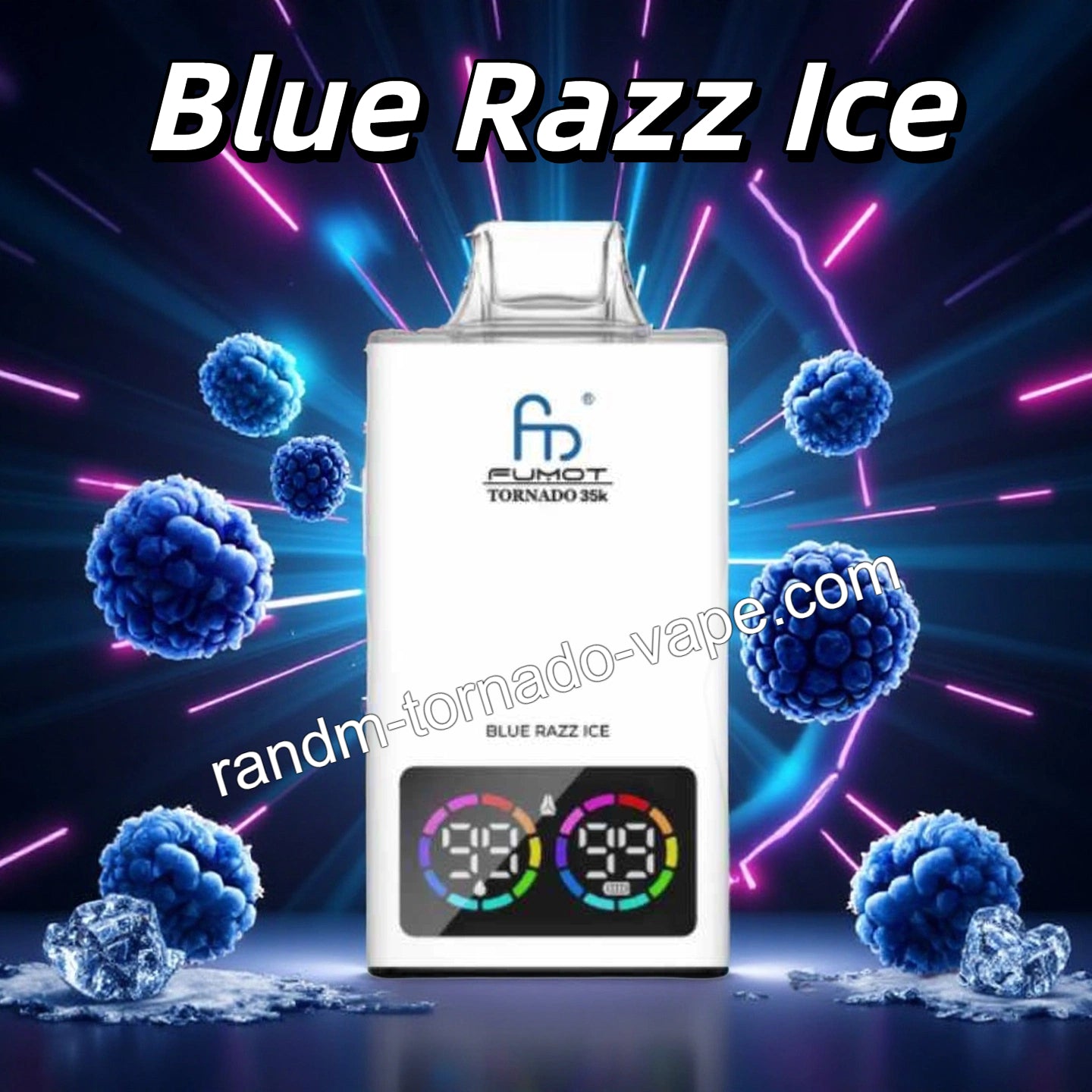 RandM 35000 Puffs Blue Razz Ice