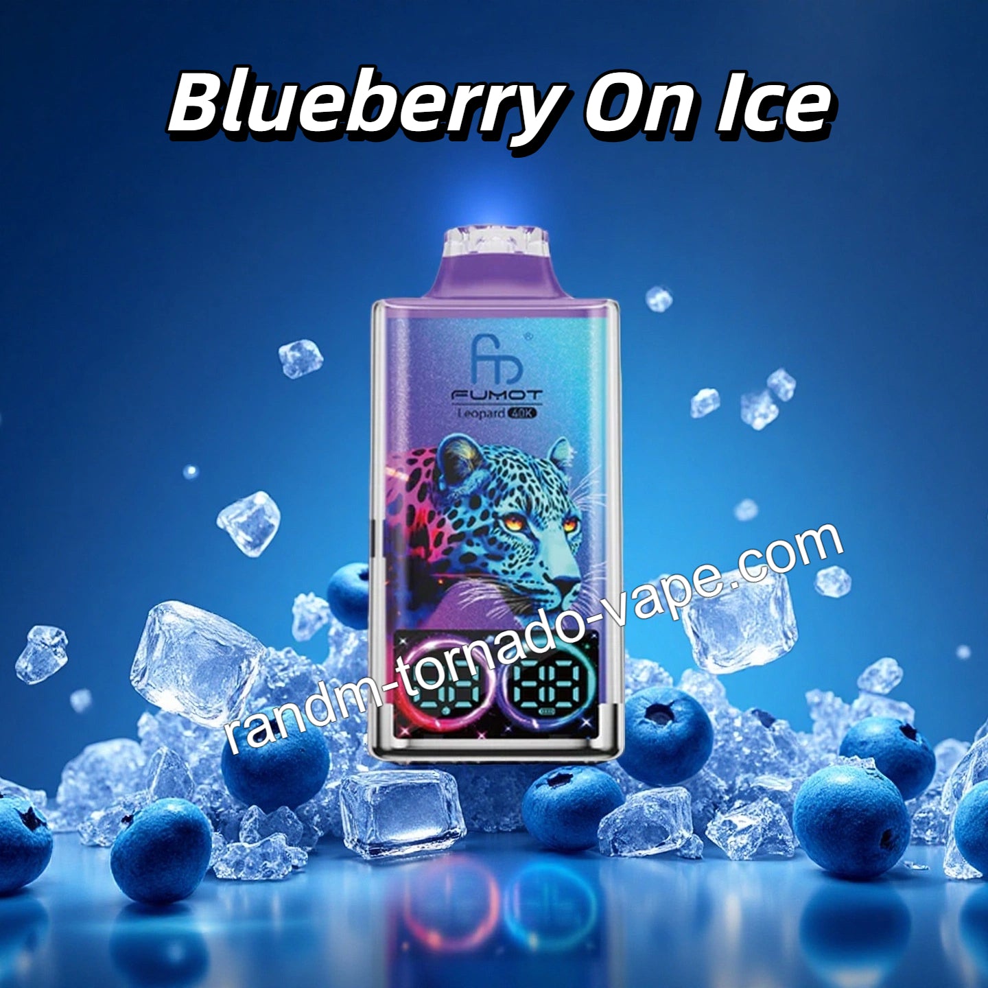 Blueberry On Ice RandM Tornado 40000 Vape 