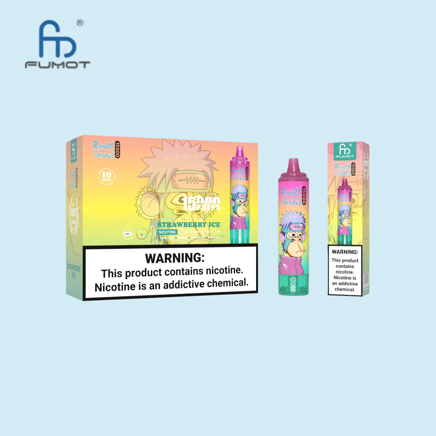 Strawberry Ice RandM Tornado 15000