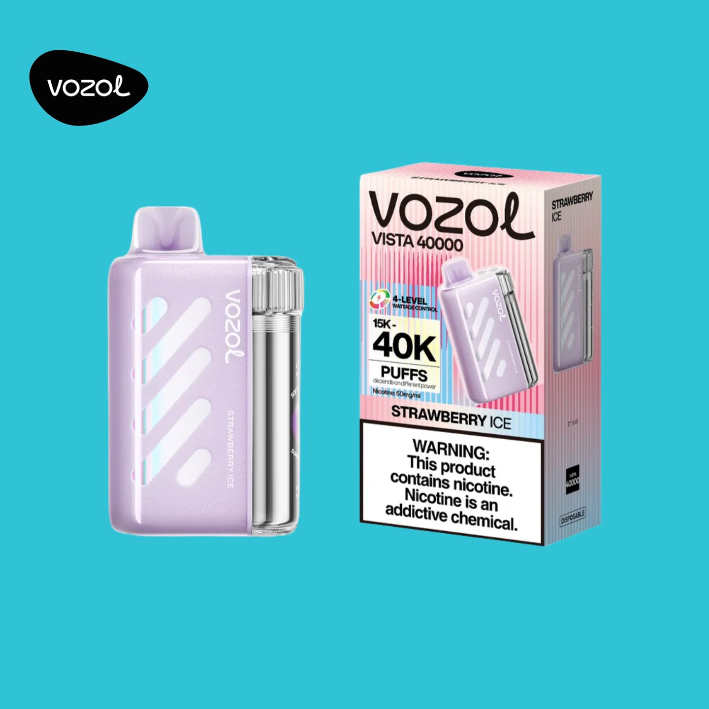 Vozol Vista 40K Puffs Strawberry Ice