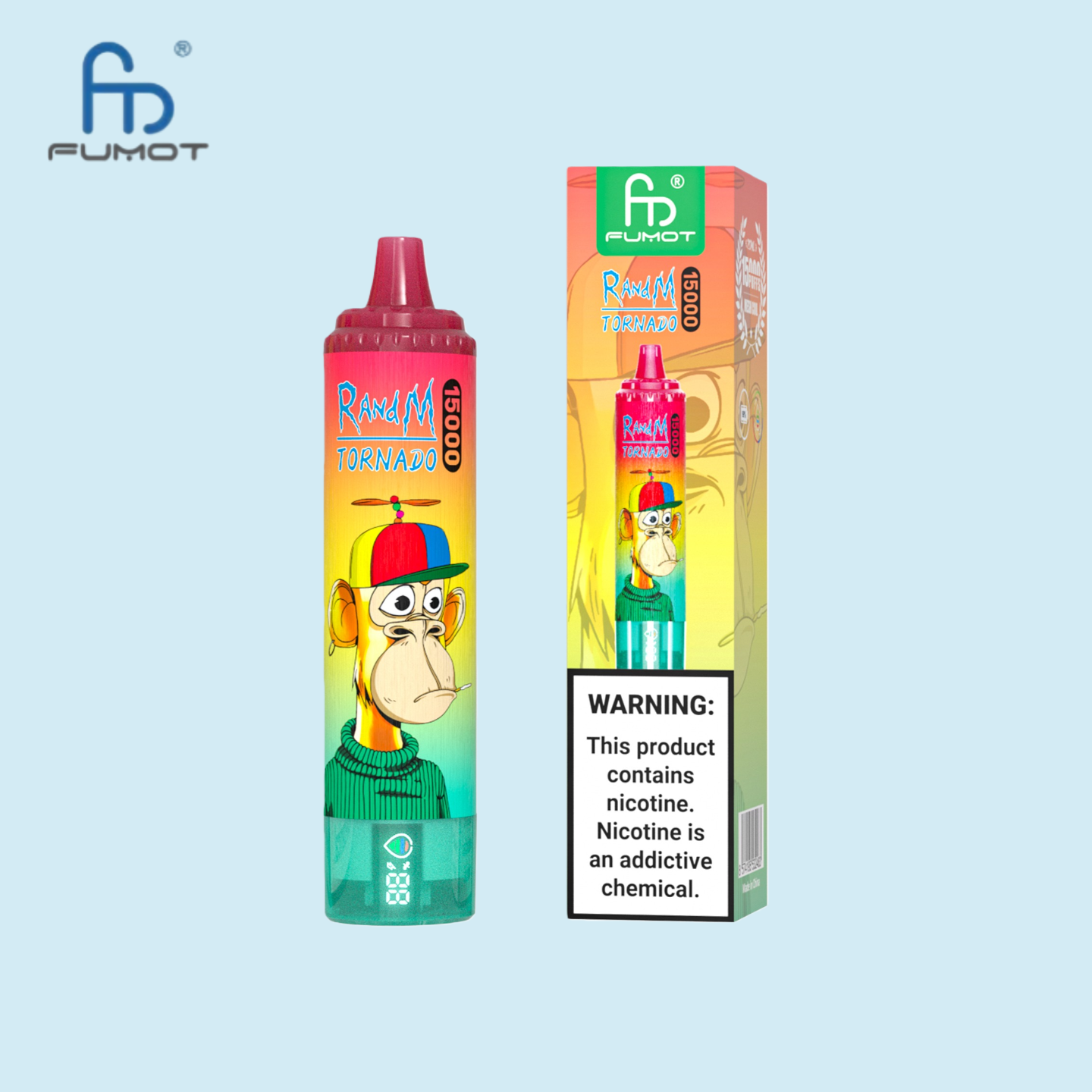 RandM Tornado 15000 Puffs Strawberry Kiwi