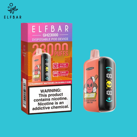 23000 Puffs Strawberry Watermelon Bubble Gum