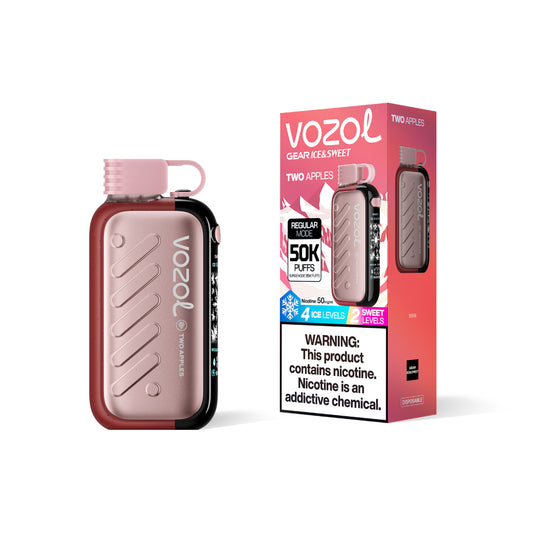 3D-Display VOZOL Vape Gear 50000 Puffs Two Apples