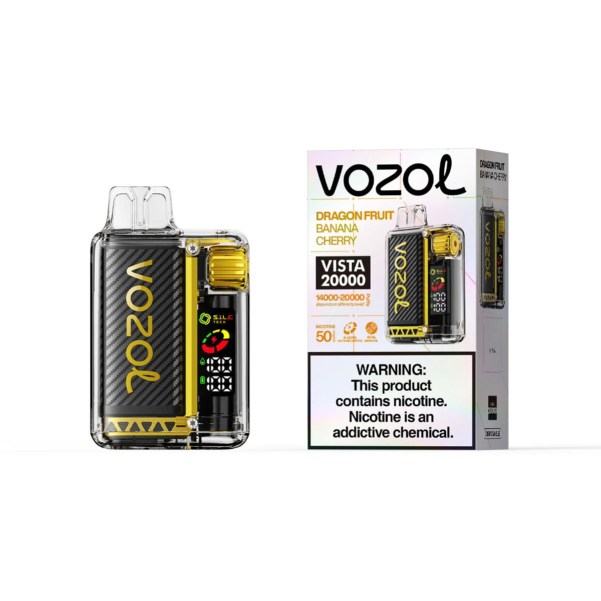 Dragon Fruit Banana Cherry VOZOL Vista 20000 Vape