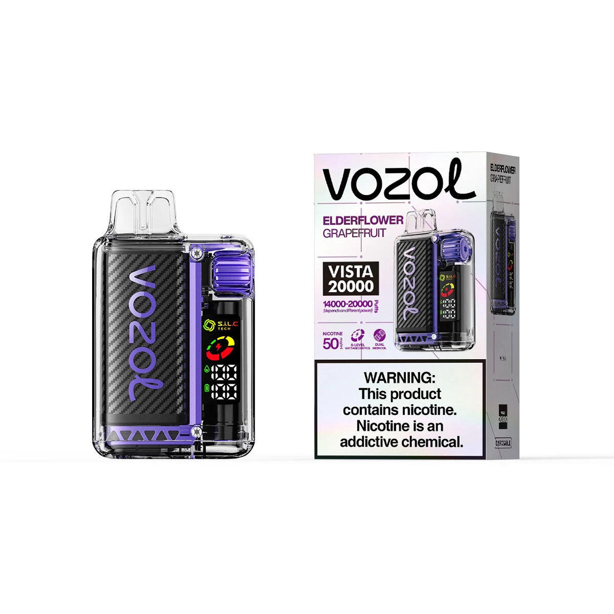Elderflower Grapefruit Geschmack VOZOL Vista 20000 Vape